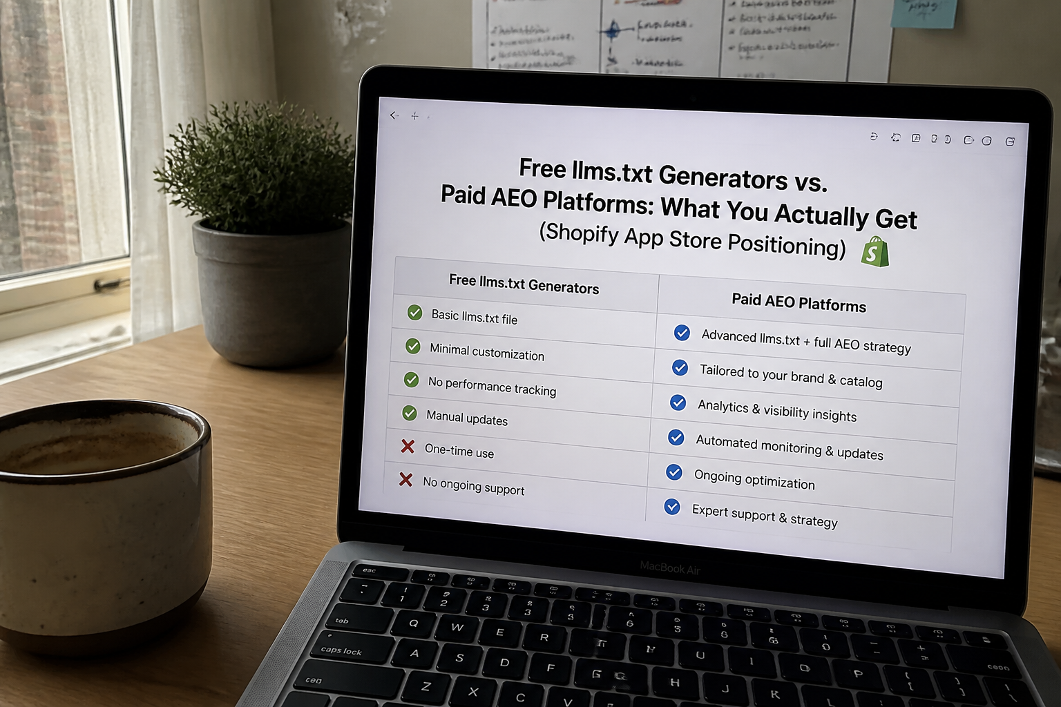 Free llms.txt Generators vs. Paid AEO Platforms: What You Actually Get