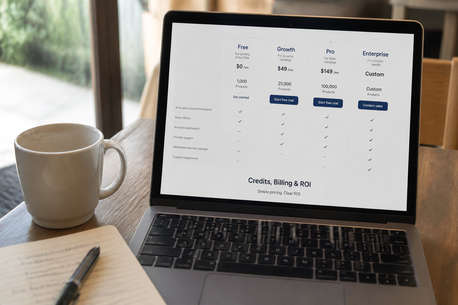 Free vs. Growth vs. Pro vs. Enterprise: Which AEO Plan Fits Your Catalog Size?