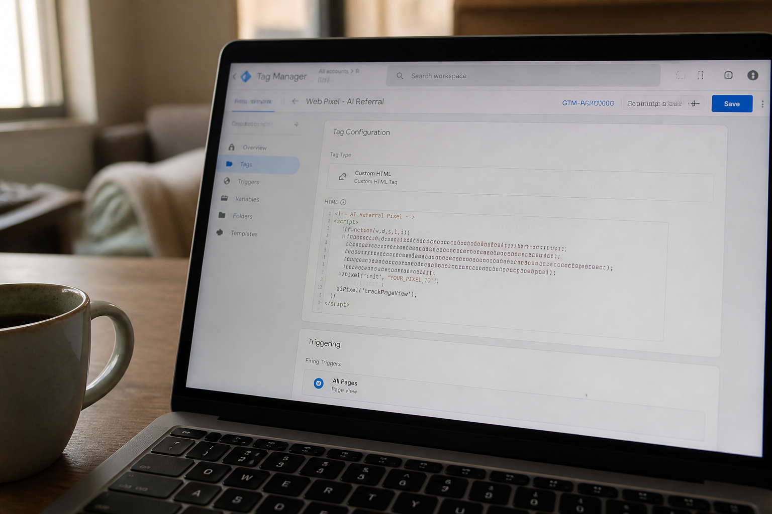 Setting Up a Web Pixel to Capture AI Referral Traffic